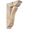 Ekena Millwork Merced Traditional Smooth Bracket w/ Offset Brace, Douglas Fir, 7 1/2"W x 20"D x 32"H BKT0806X20X32MRC01SDF - alternate 1